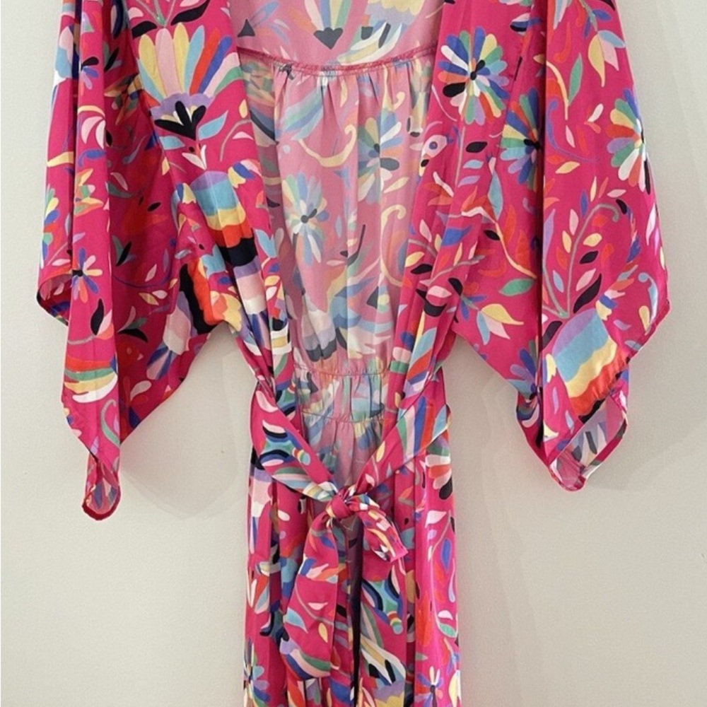 Judith March Pink Floral Kimono